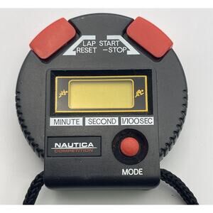 NAUTICA COMPETITION PROFESSIONAL QUARTZ TIMER STOPWATCH DEAD BATTERY